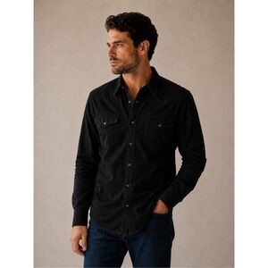 Tecovas black Western Snap Button Shirt | Modern Cowboy Luxury Cotton Button Dow